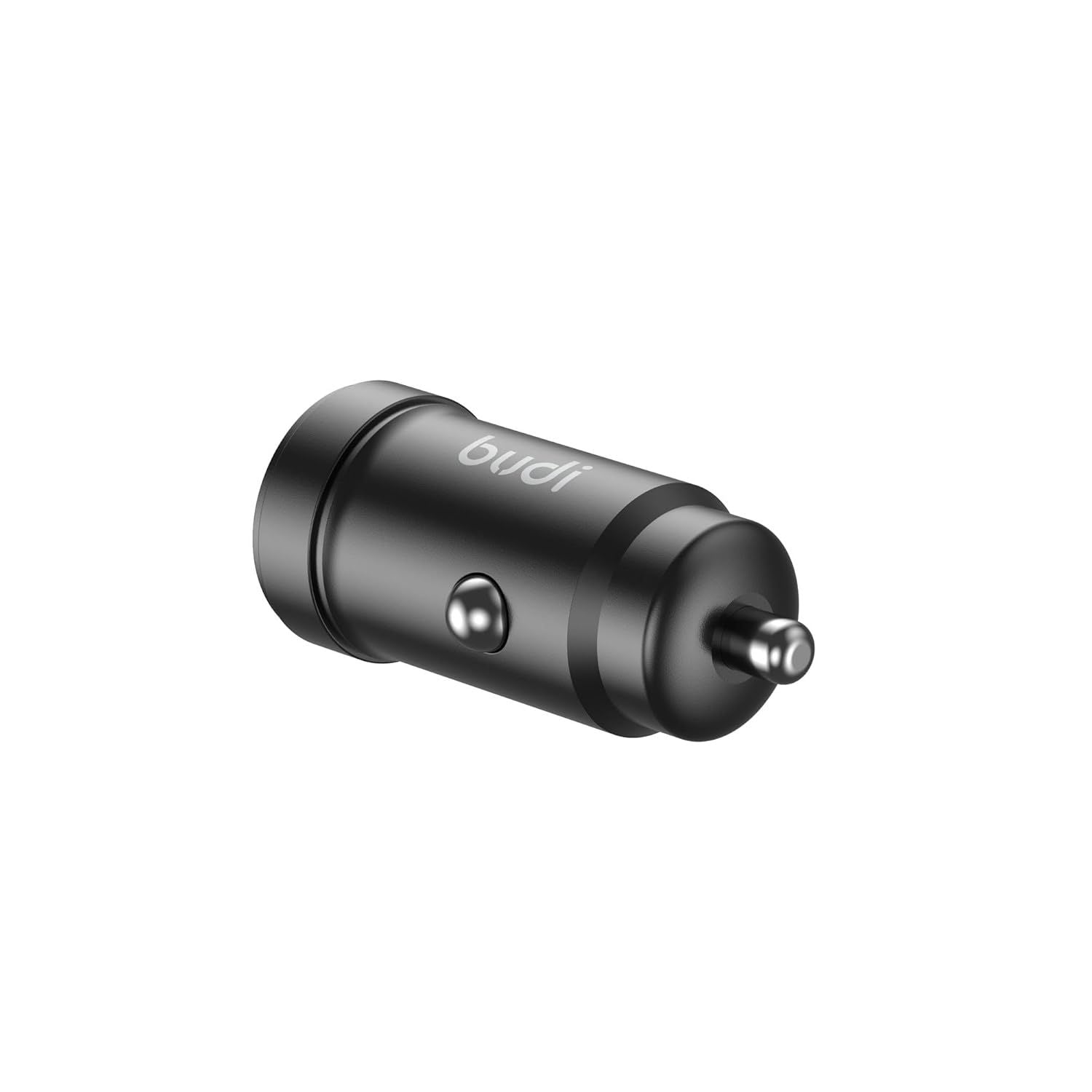 Budi PD + QC3.0 Mini Car Charger, 30W Dual‑Port (USB‑C & USB‑A)